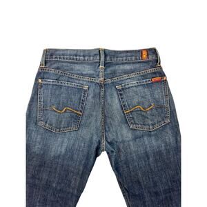 7 For All Mankind Straight Leg Jeans Men’s 33 Relaxed 100% Cotton Premium Y2K